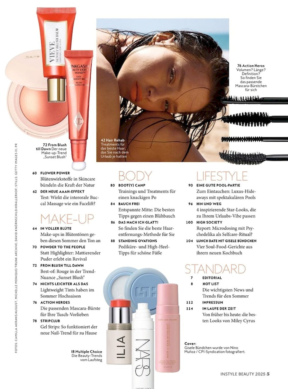 InStyle Beauty Magazin Deutschland 2022 Gisele Bundchen