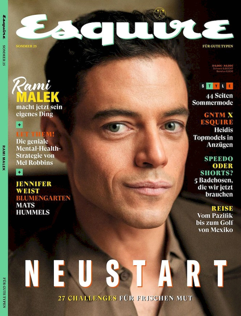 Esquire Magazin Deutschland 2025-02 Rami Malek