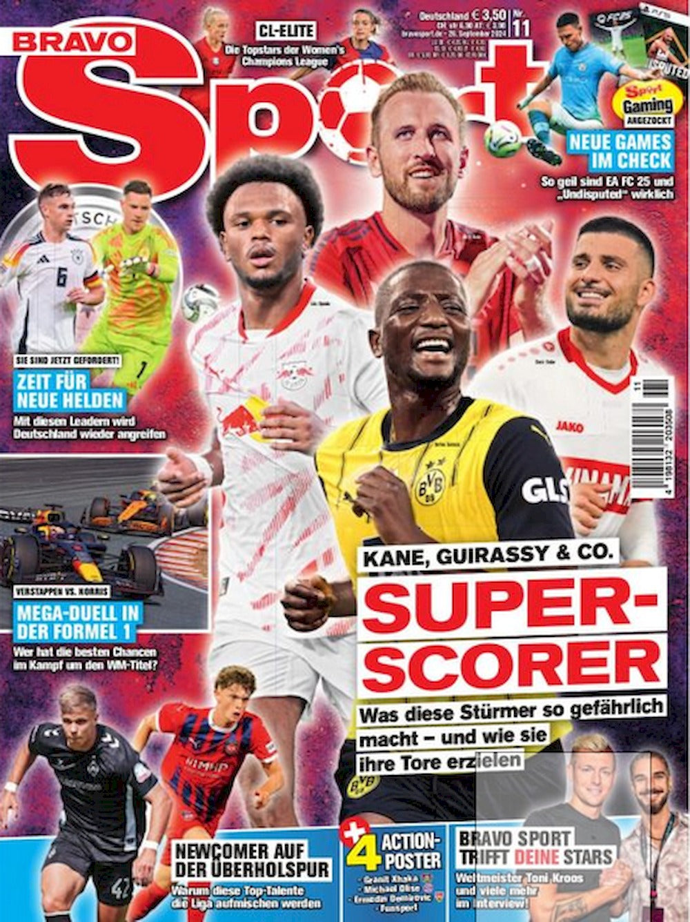 Bravo Sport Magazin Deutschland 2024-11 Serhou Guirassy + Poster