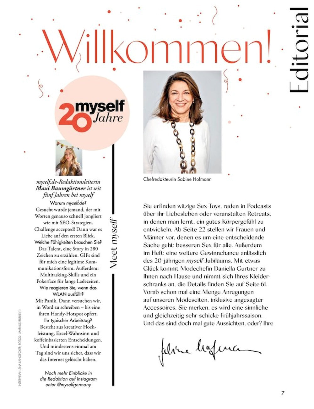 Myself Magasin Tyskland 2025-04 Niamh Dunne Originaludgave
