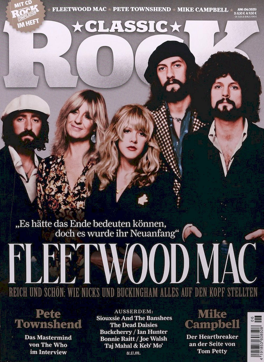 Classic Rock Magazin Deutschland 2025-06 Fleetwood Mac Pete Townshend Mike Campbell #140