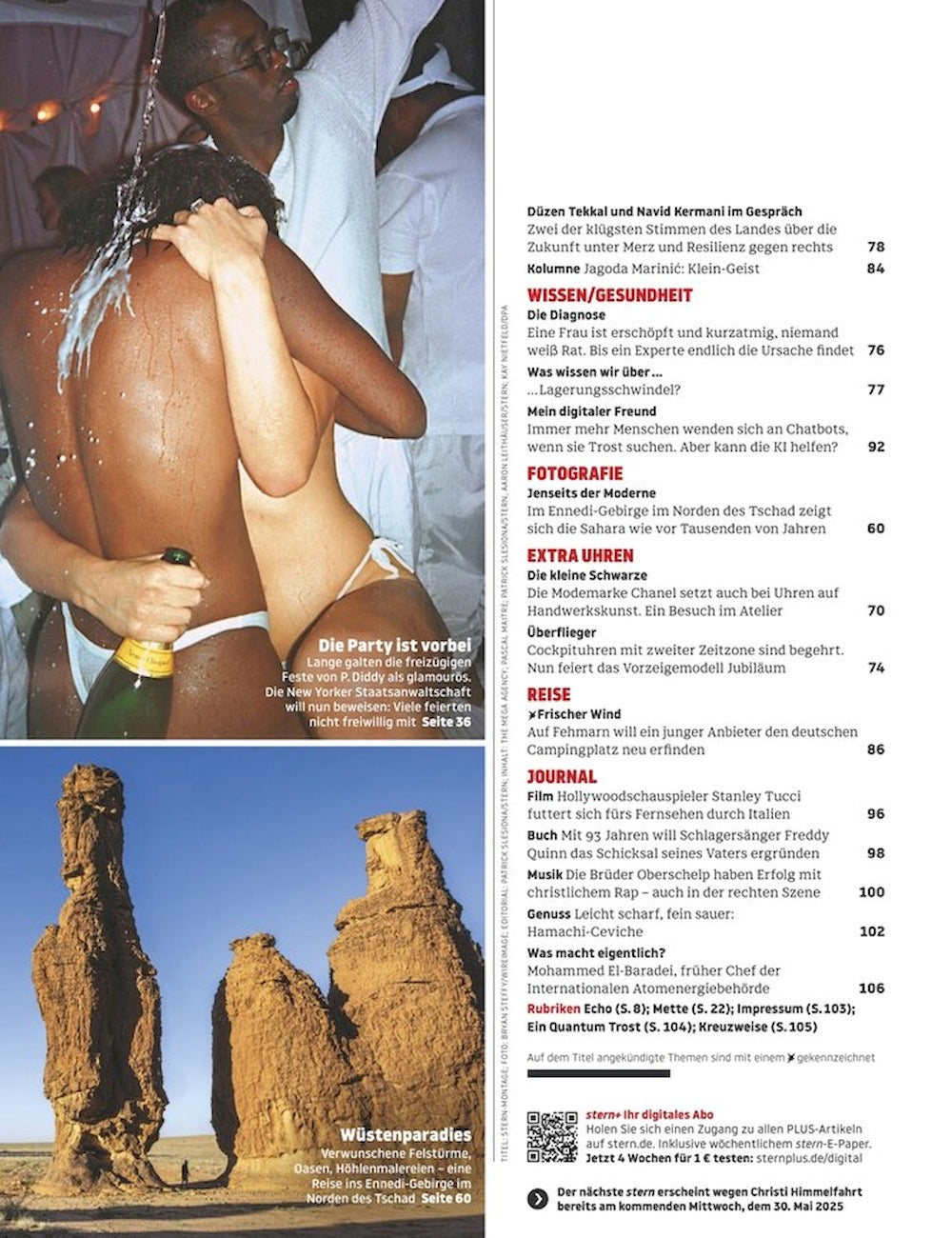 Stern Magazin Deutschland 2025-22 P. Diddy Puff Daddy Sean John Combs