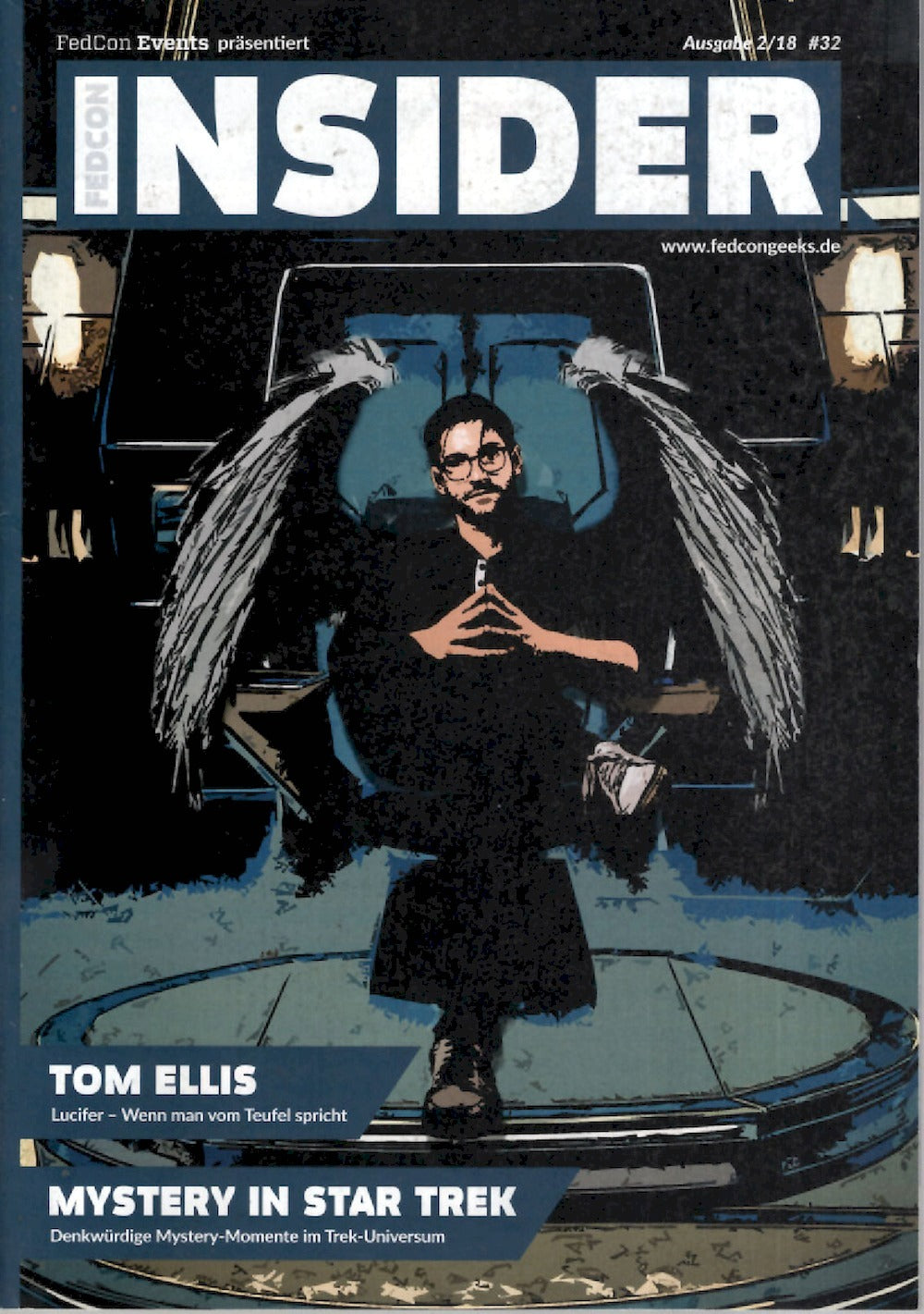 Insider Tijdschrift Duitsland 2018-02 – Tom Ellis Lucifer – Originele uitgave