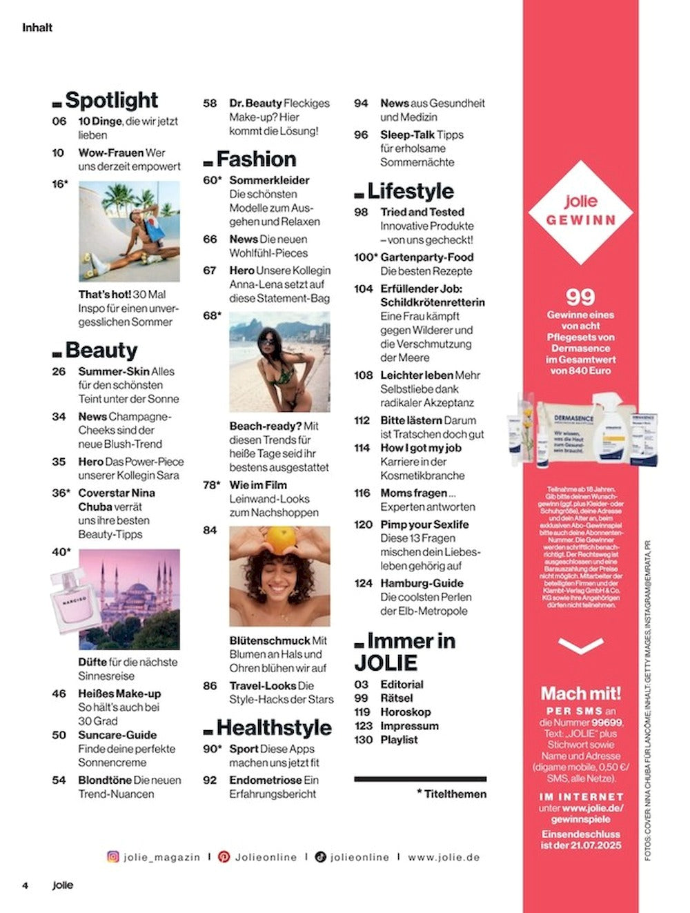 Jolie Magazin Deutschland 2025-06+07 Nina Chuba