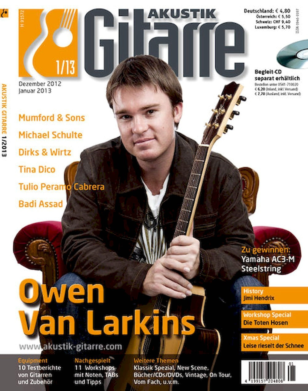 Akustik Gitarre Magazine Germany 2013-01 Owen van Larkins Badi Assad