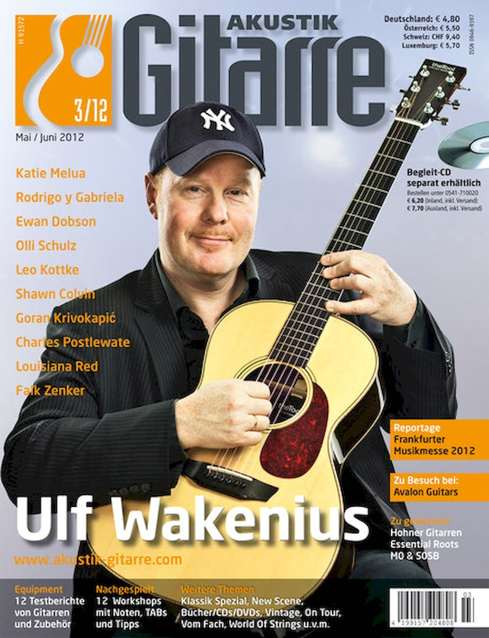 Akustik Gitarre Magazin Deutschland 2012-03 Ulf Wakenius Katie Melua Rodrigo Y Gabriela Ewan Dobson Olli Schulz