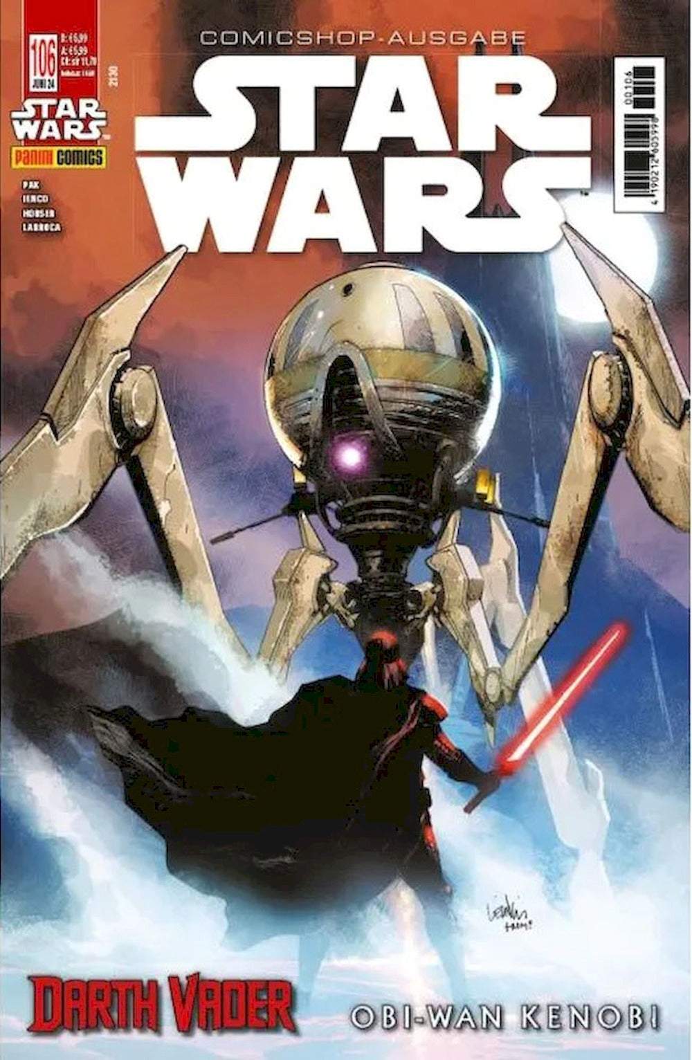 Star Wars Comic Deutschland 2024 #106 Obi-Wan Kenobi Darth Vader