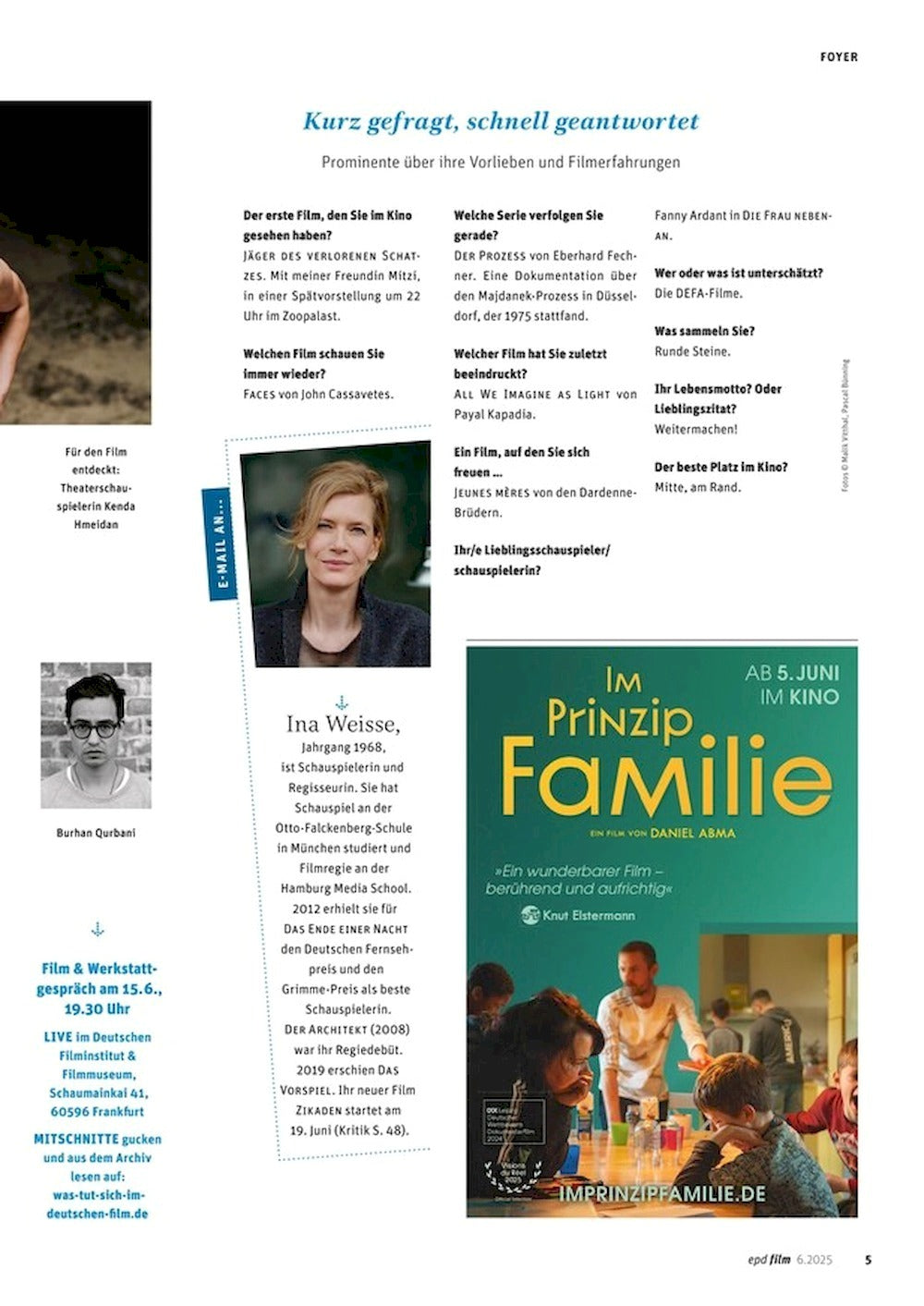 EPD Film Magazin Deutschland 2025-06 Benicio Del Toro Wes Anderson Alex Garland