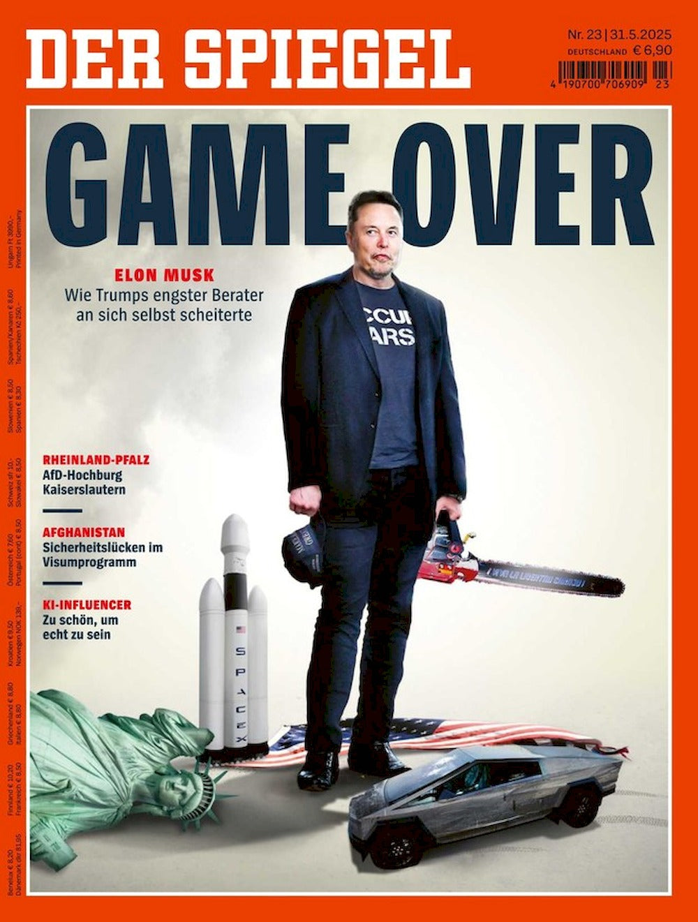 Der Spiegel Magazin Deutschland 2025-23 Elon Musk Donald Trump