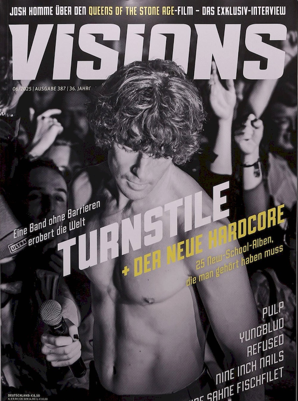 Visions Revista Alemania 2025-06 Turnstile Pulp Yungblud Nine Inch Nails Edición original