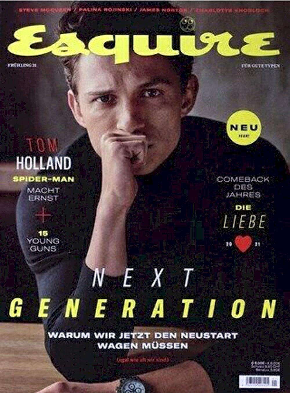 Esquire Magazin Deutschland 2021-01 Tom Holland