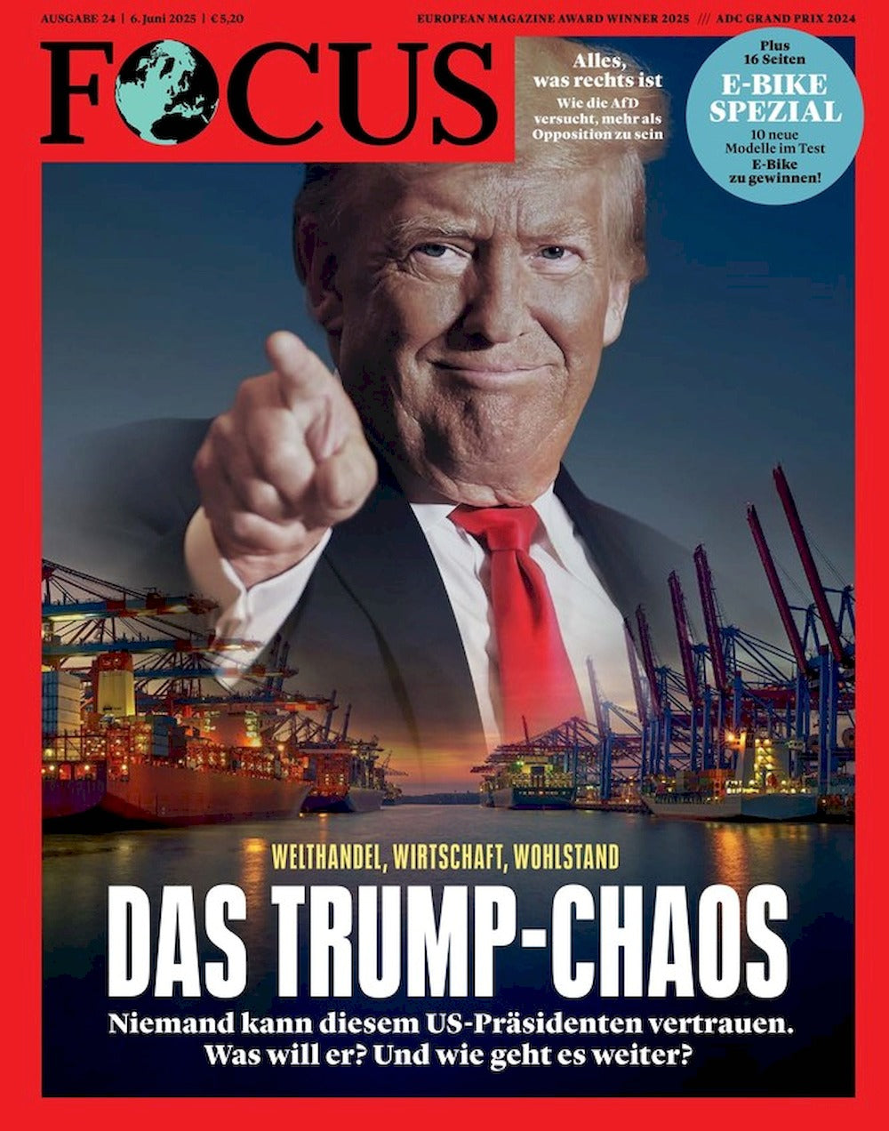 Focus Magazin Deutschland 2025-24 Donald Trump Chaos