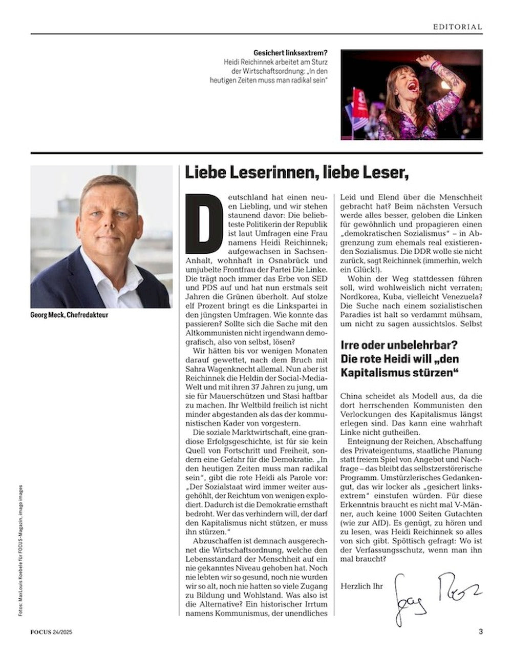 Focus Magazin Deutschland 2025-24 Donald Trump Chaos
