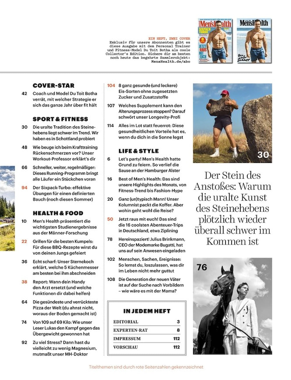 Mens Health Magazin Deutschland 2025-07+08 Toit Botha