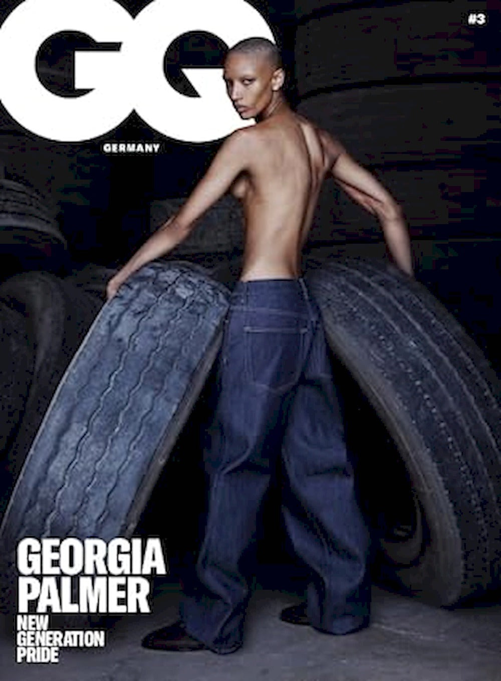 GQ Lehti Saksa 2025-03 Georgia Palmer Blue Alkuperäinen painos