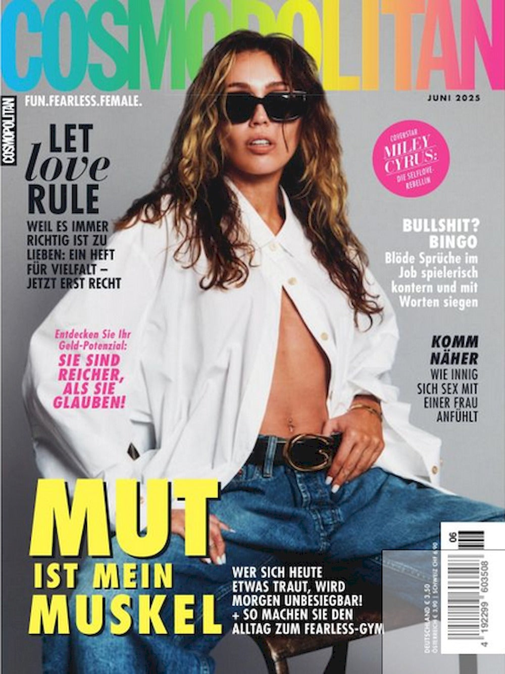 Cosmopolitan Pocket Magazin Deutschland 2025-06 Miley Cyrus