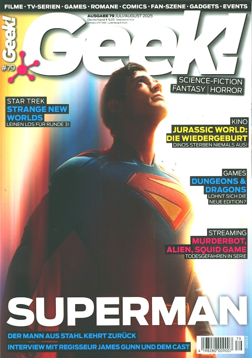 Geek Magazine Germany 2025-07 – +08 Superman James Gunn – Original Print Issue