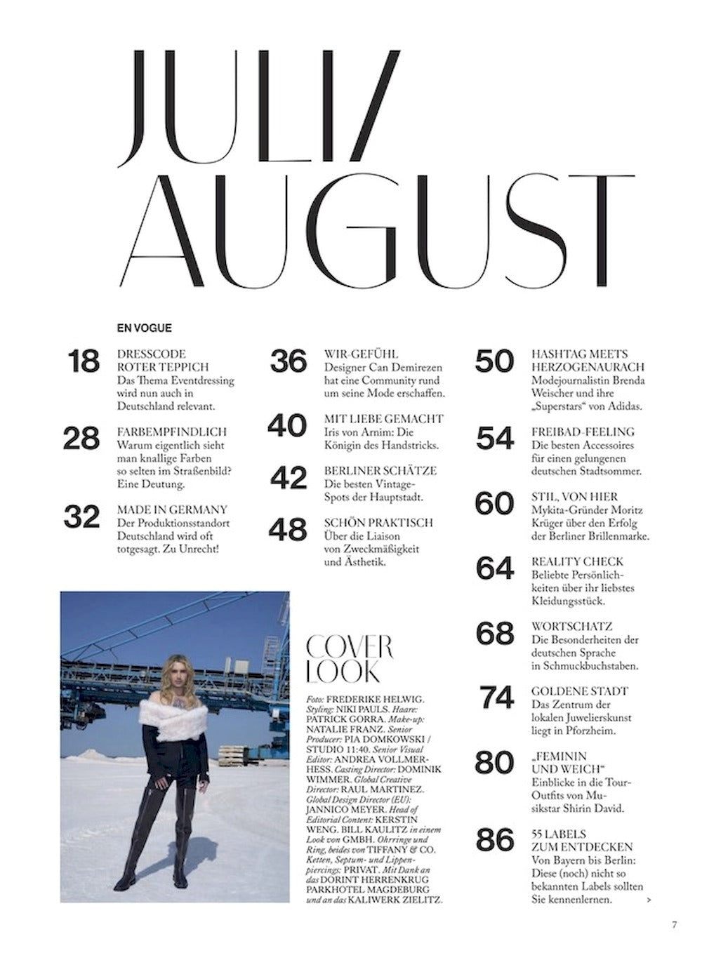 Vogue Magazin Deutschland 2025-07+08 Bill Kaulitz