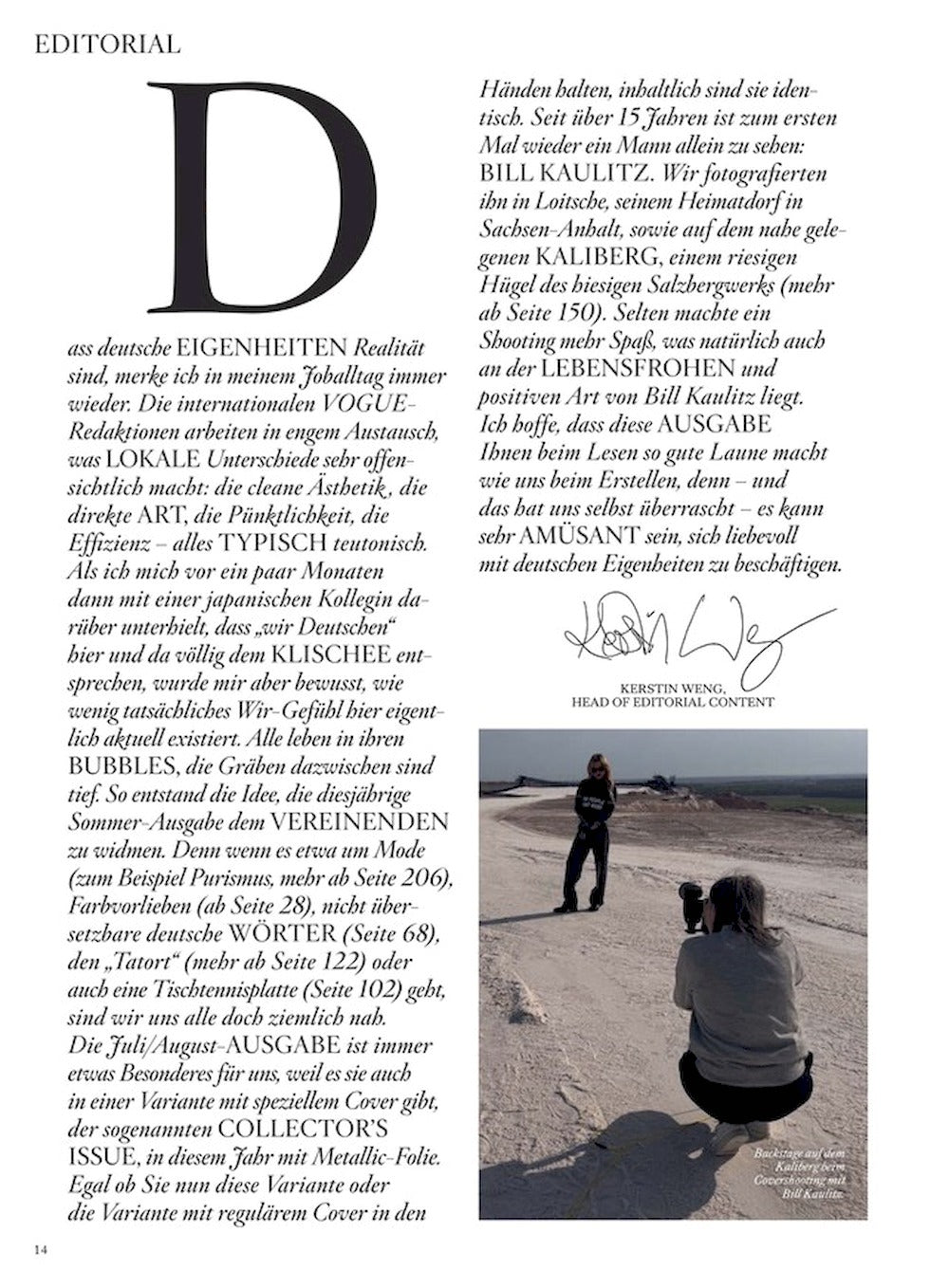 Vogue Magazin Deutschland 2025-07+08 Bill Kaulitz