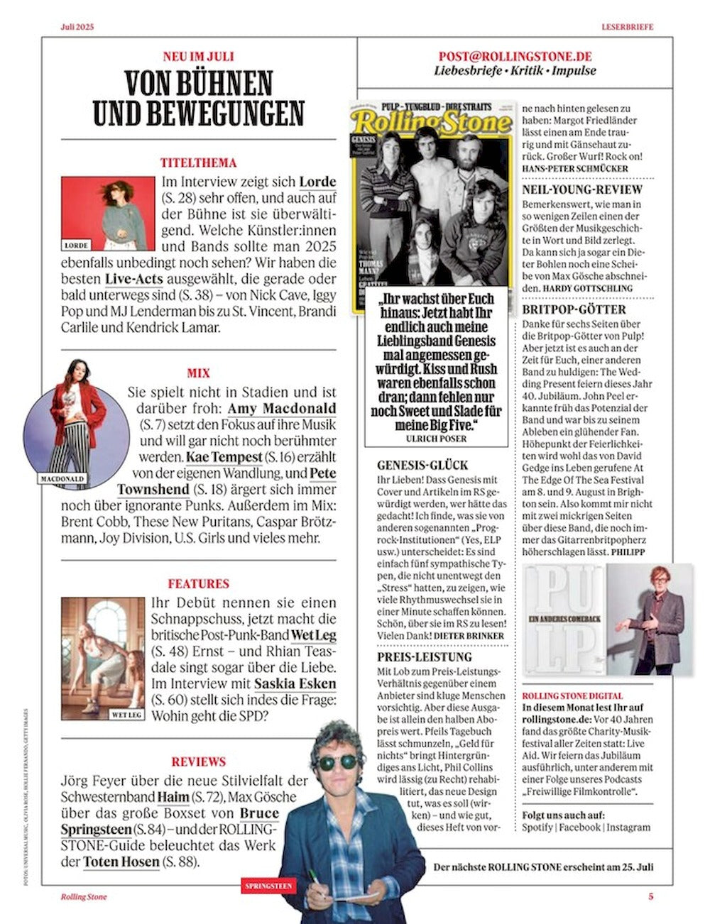 Rolling Stone Magazine Germany 2025-07 Lorde Ozzy Osbourne Amy Macdonald