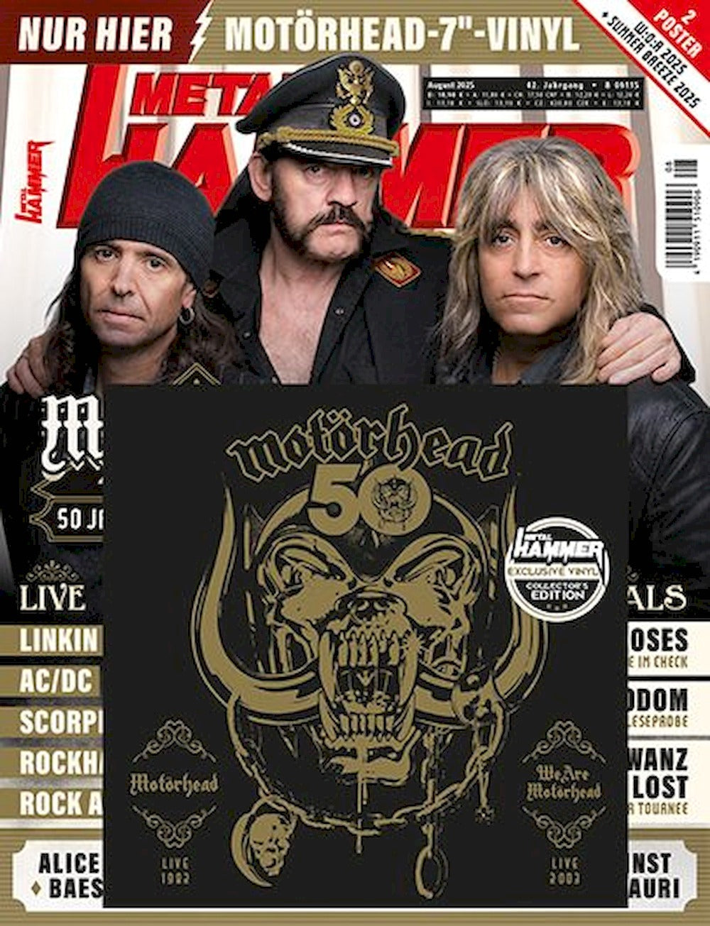 Metal Hammer Magazin Deutschland 2025-08 Motörhead + Vinyl