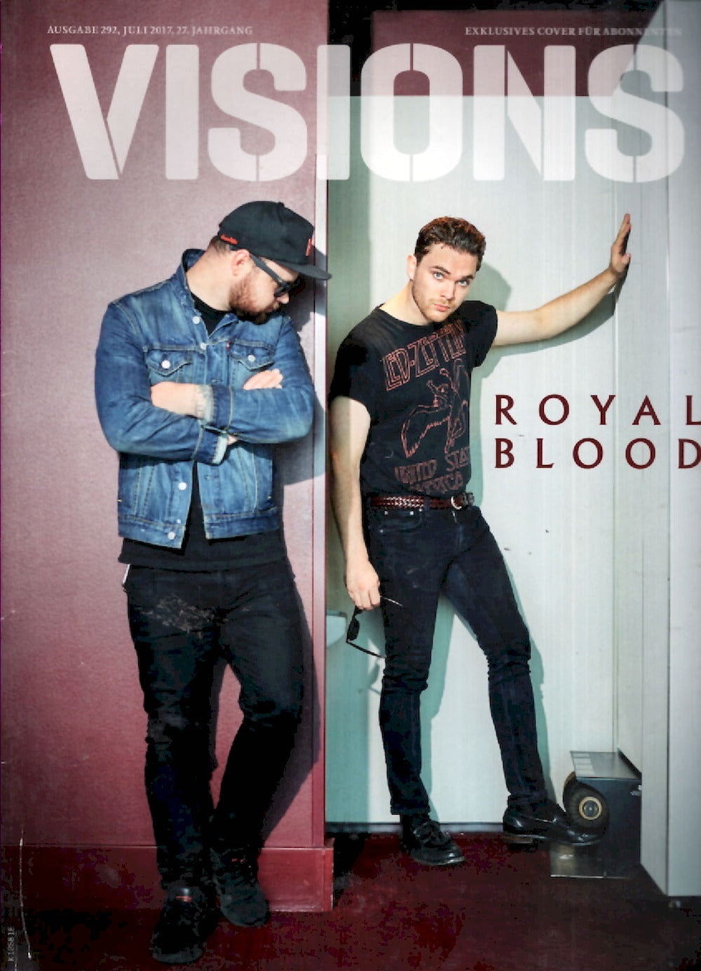 Visions Rivista Germania 2017-07 #292 Royal Blood Edition ACCEPTABLE