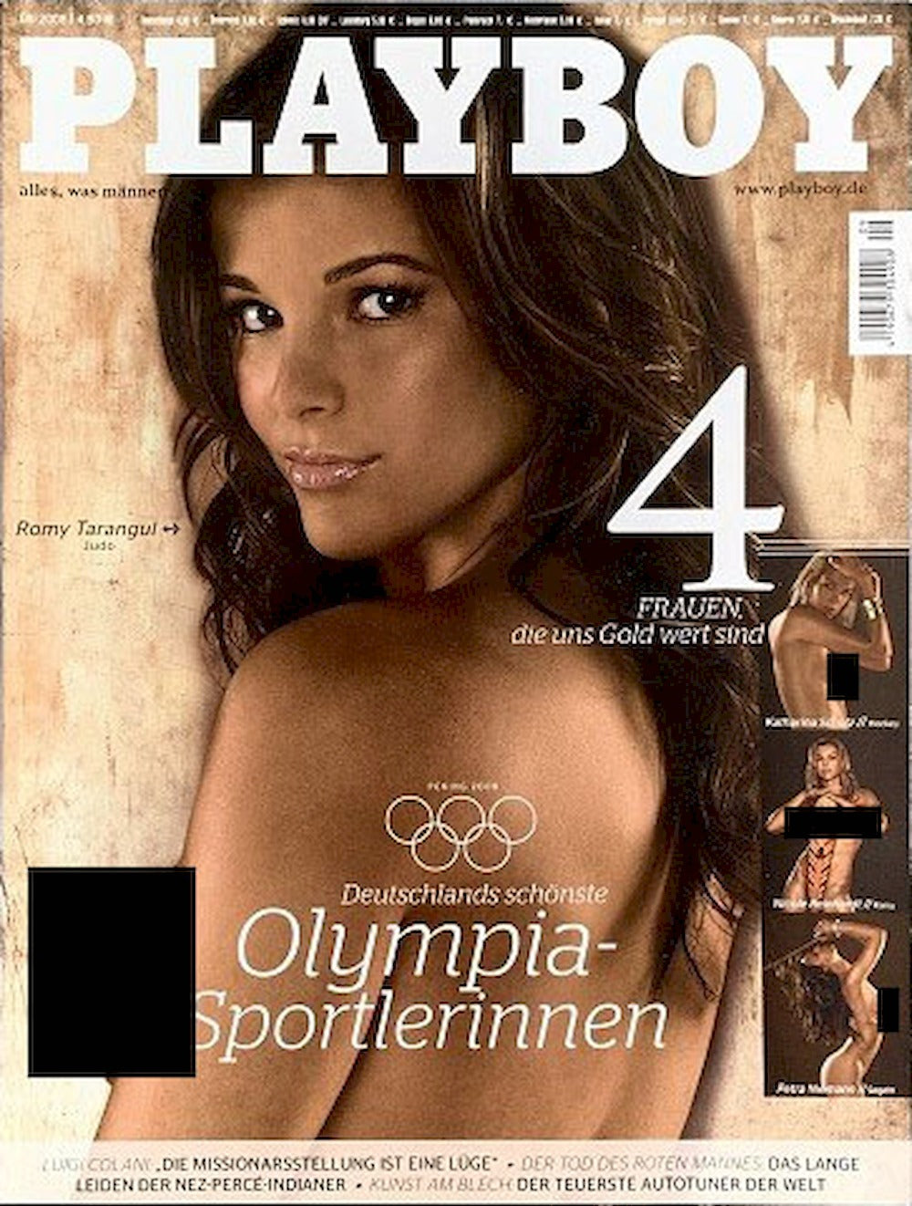 Playboy Lehti Saksa 2008-09 Romy Tarangul Alkuperäinen painos