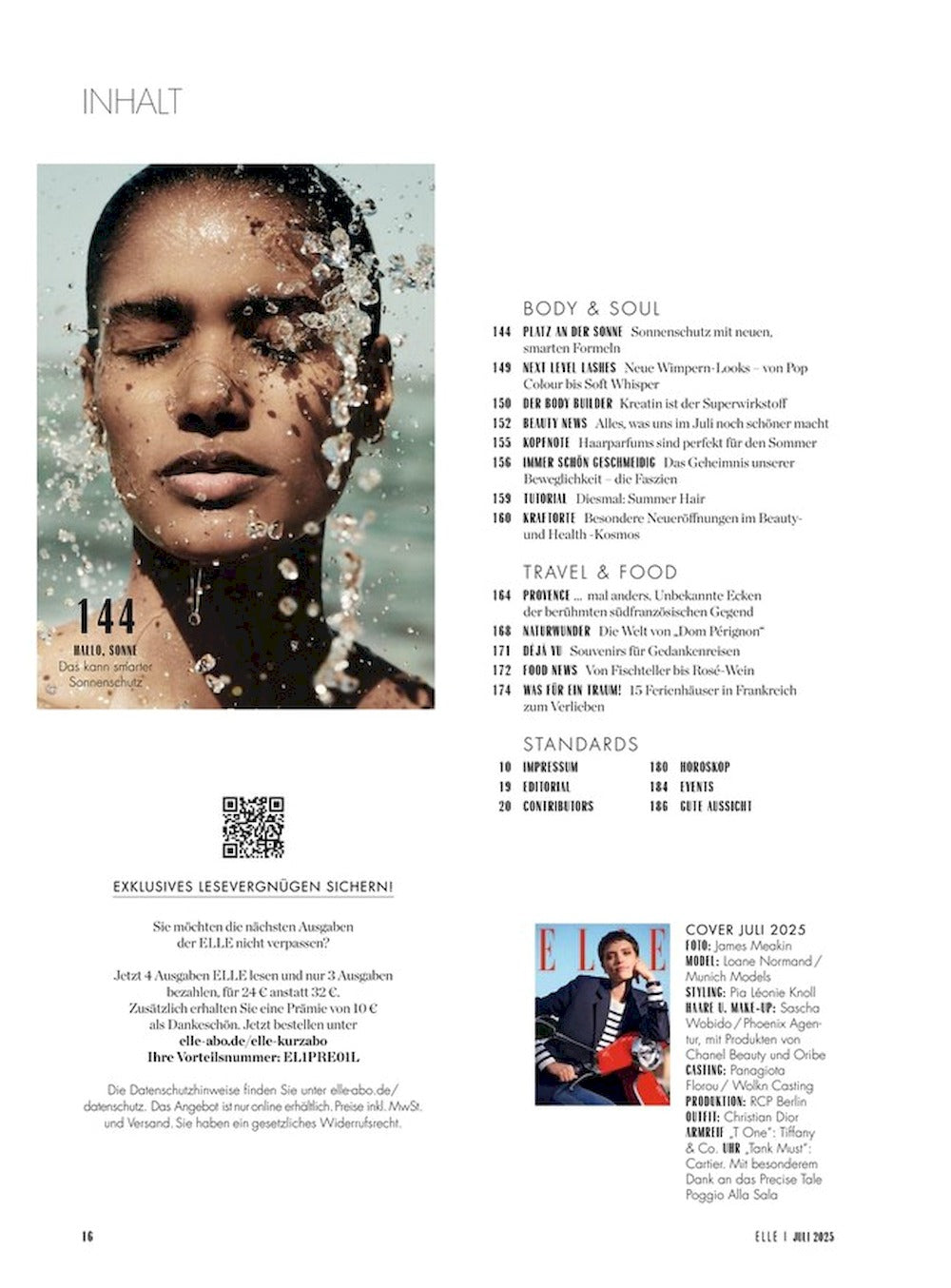 Elle Magazin Deutschland 2025-07 Loane Normand