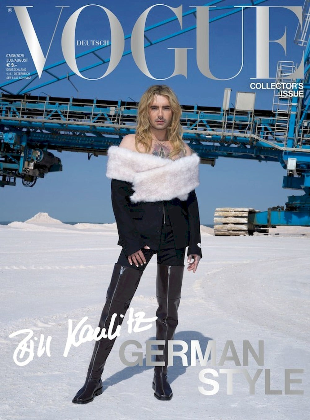 Vogue Magasin Tyskland 2025-07+08 Bill Kaulitz Edition Originaludgave