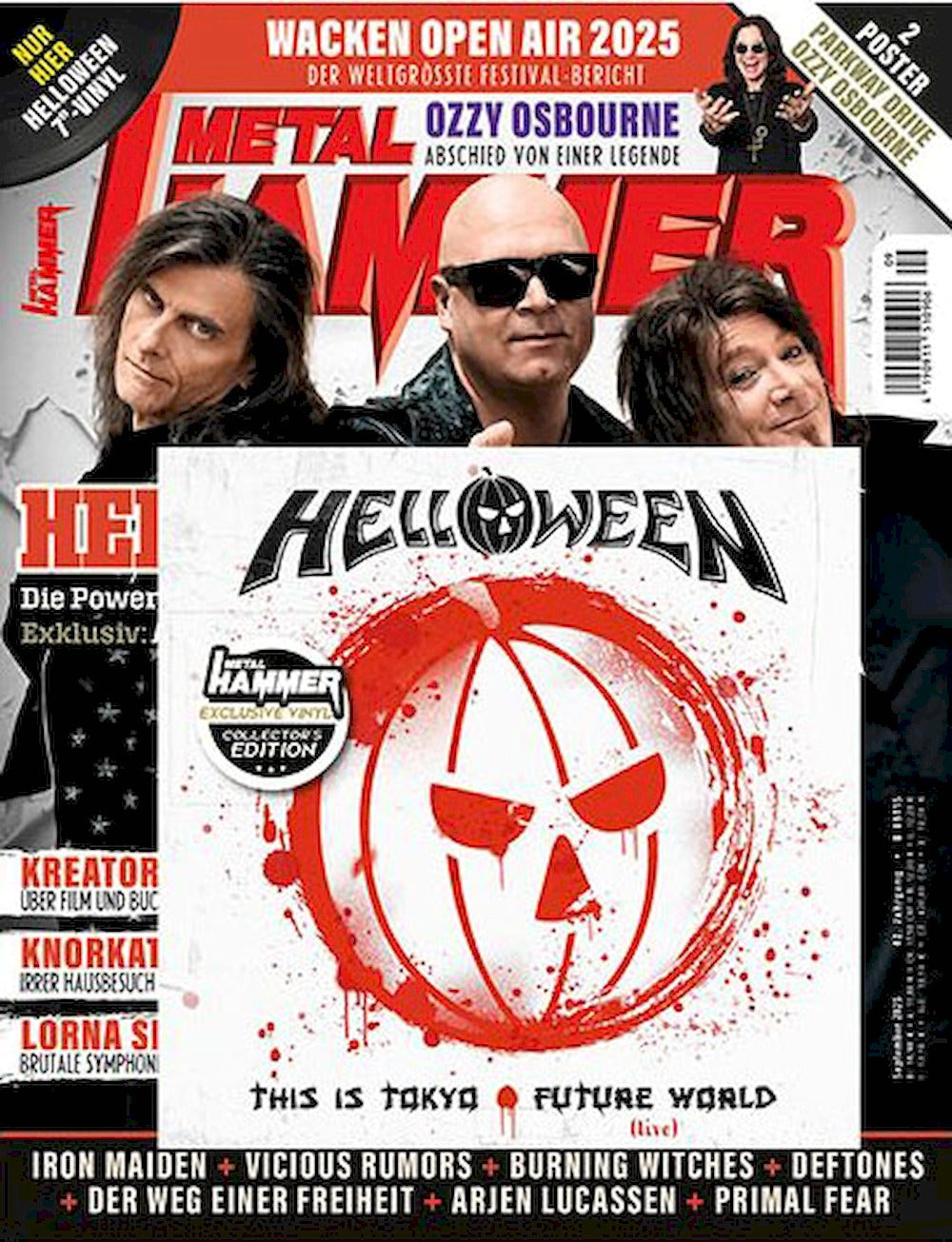 Metal Hammer Magazine Germany 2025-09 Helloween + Vinyl Single This Is Tokyo