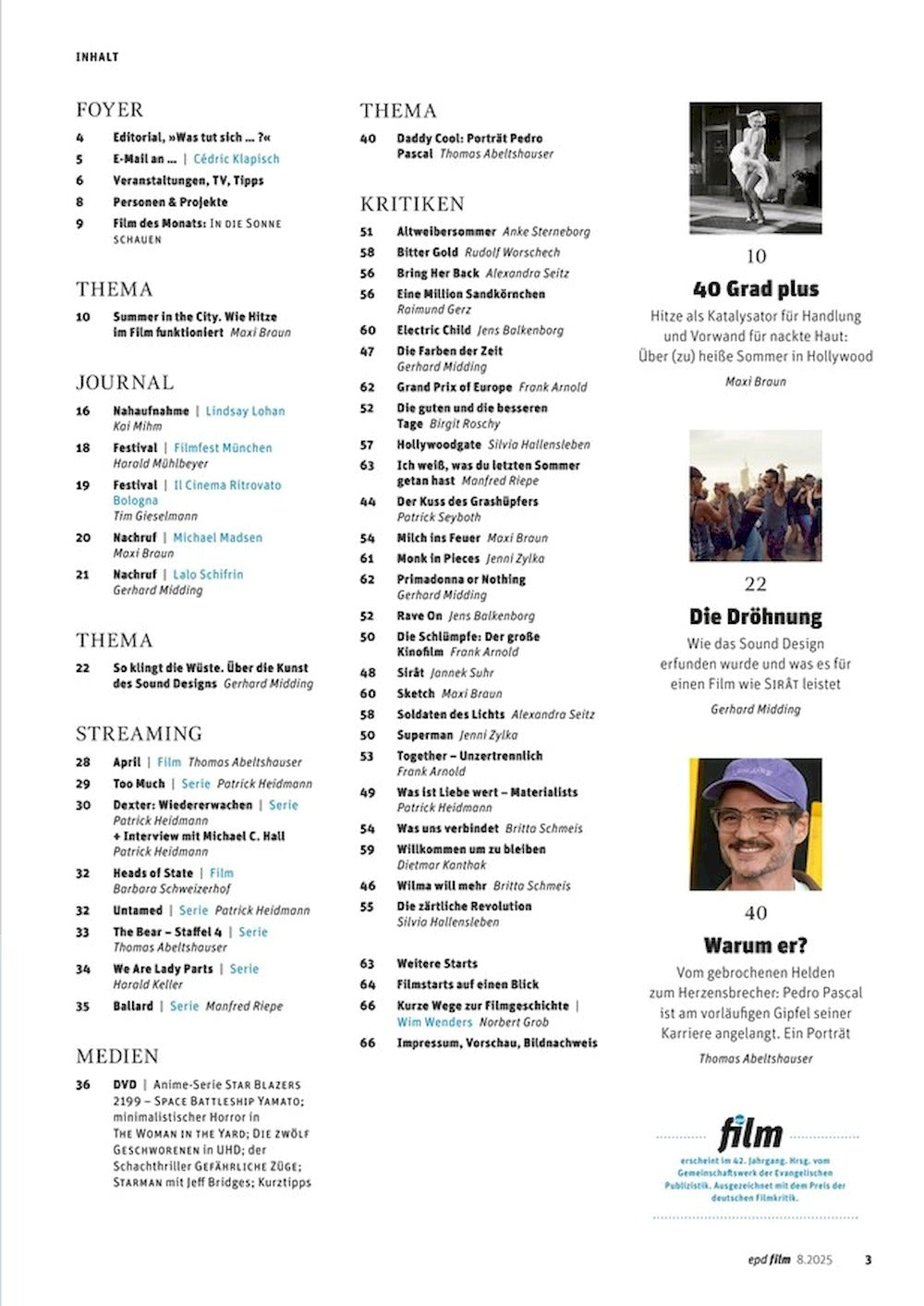EPD Film Magazine Germany 2025-08 Pedro Pascal Dakota Johnson