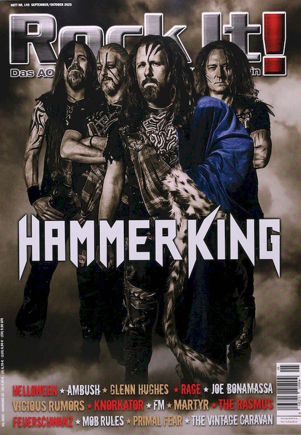 Rock It Revista Alemania 2025-09+10 Hammer King Helloween Edición original