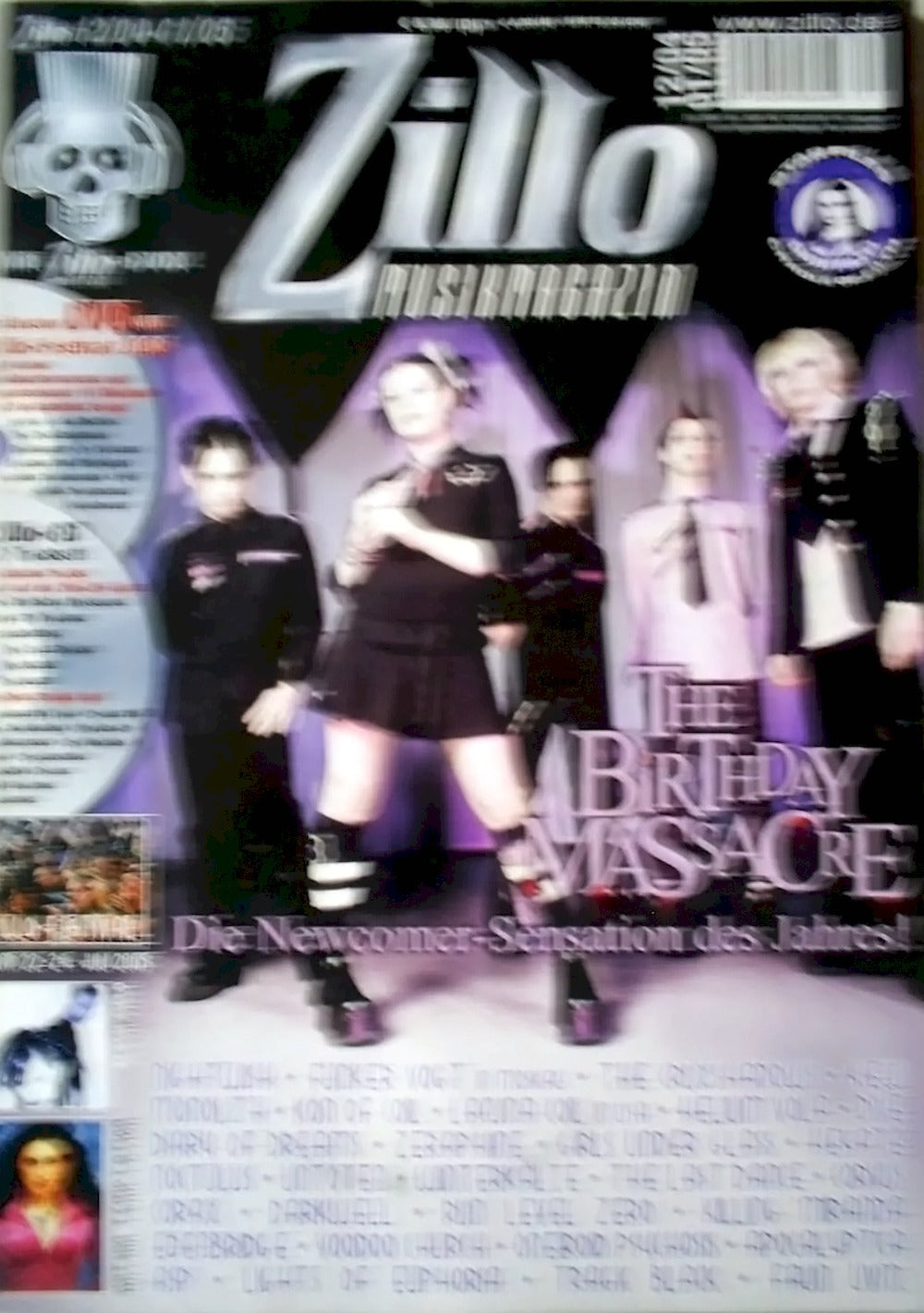 Zillo Tijdschrift Duitsland 2004-12+01 The Birthday Massacre Originele uitgave