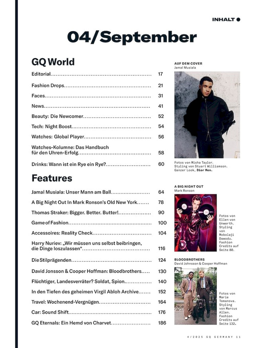 GQ Magazine Germany 2025-04 Jamal Musiala