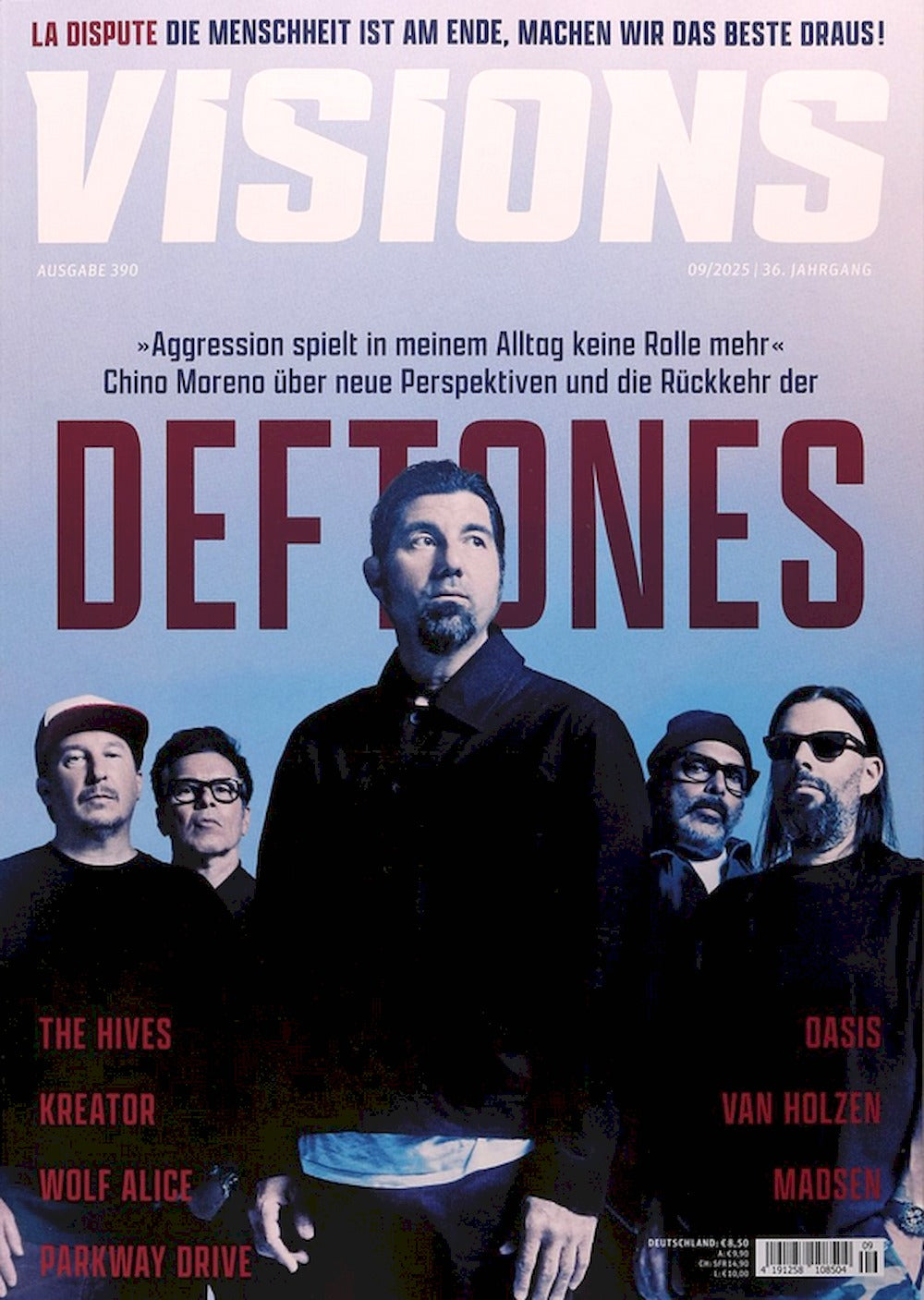 Visions Lehti Saksa 2025-09 – Deftones – Alkuperäinen painos