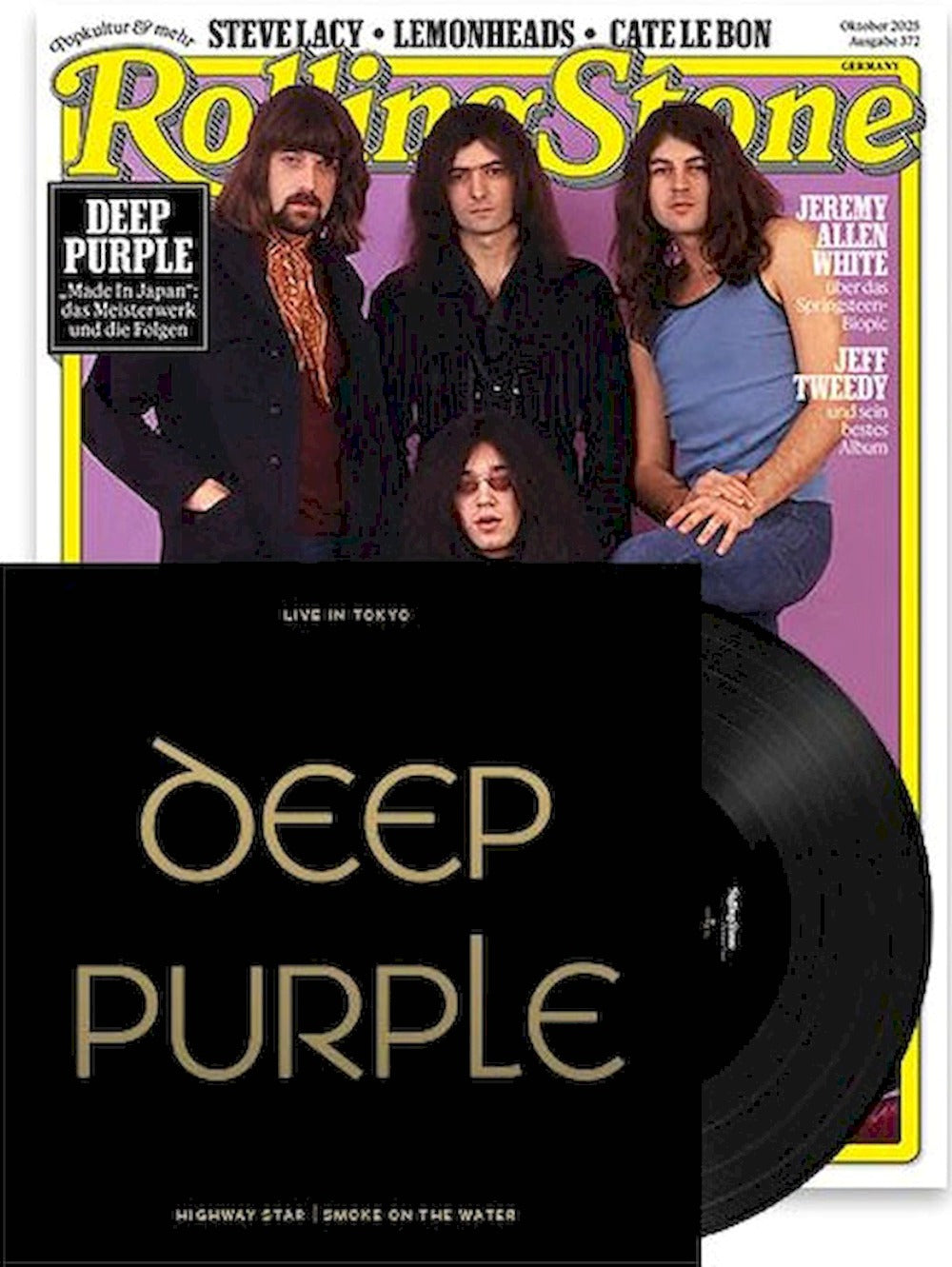 Rolling Stone Magazine Germany 2025-10 Deep Purple + Vinyl Single Smoke On The Water