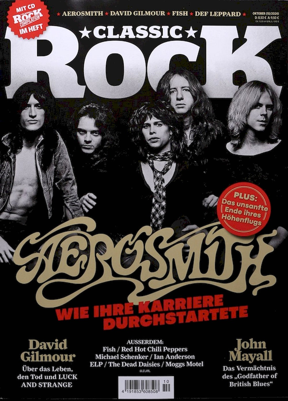 Classic Rock Magazine Germany 2024-10 #133 Aerosmith + CD