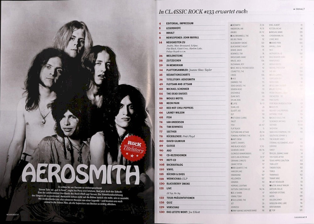 Classic Rock Magazine Germany 2024-10 #133 Aerosmith + CD