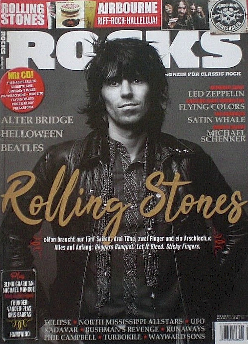 Rocks Magazin Deutschland 2019-06 Rolling Stones #73 + CD