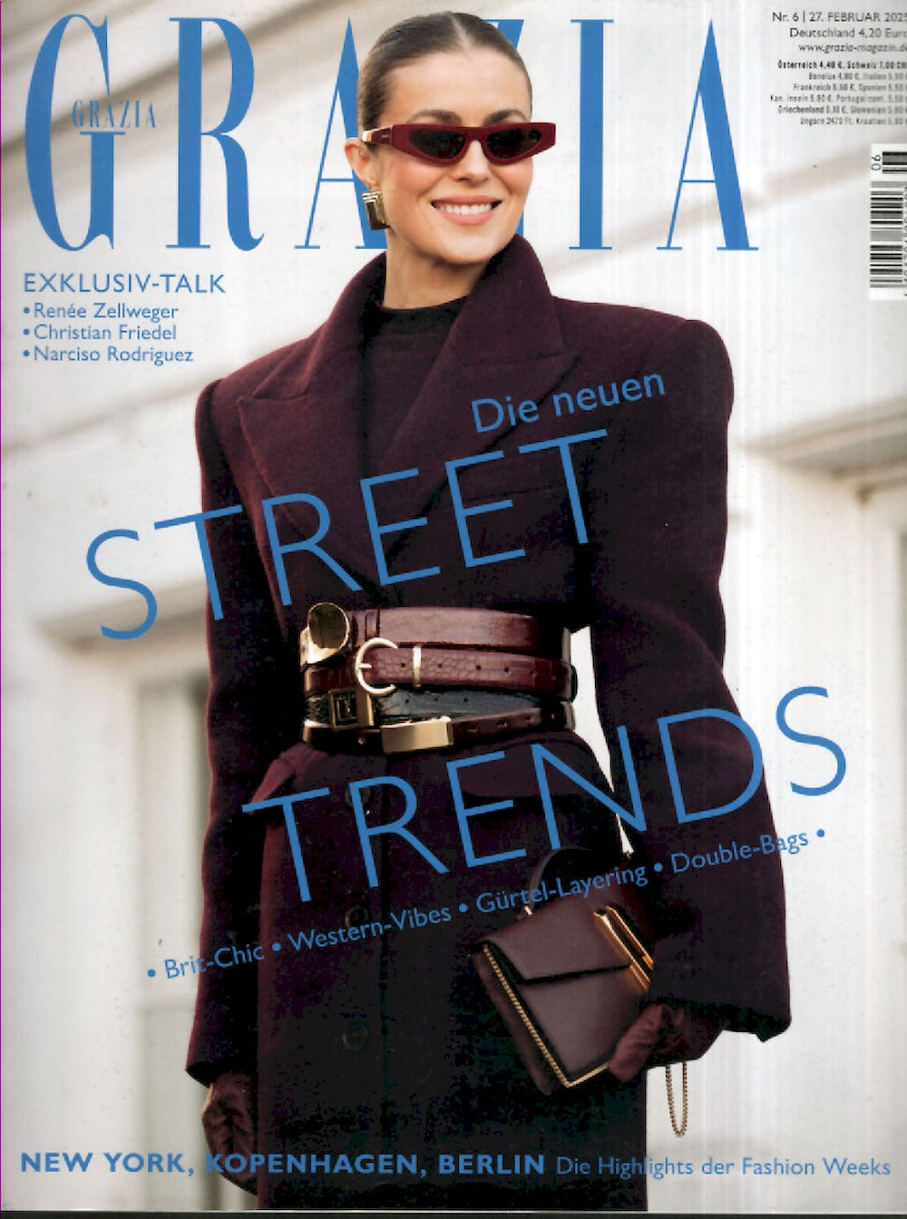 Grazia Magazin Deutschland 2025-06 Renee Zellweger Narciso Rodriguez