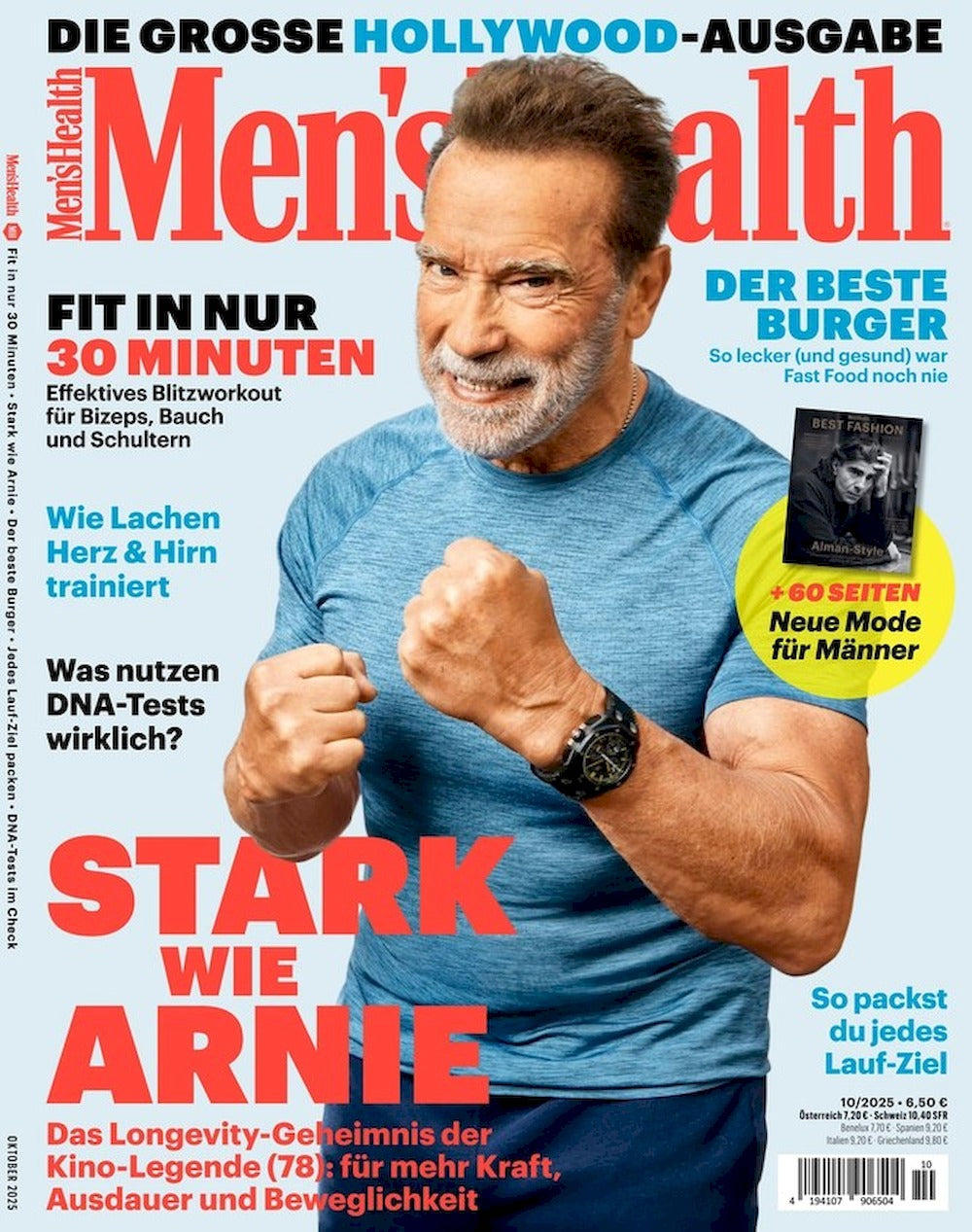 Mens Health Magazine Germany 2025-10 Arnold Schwarzenegger