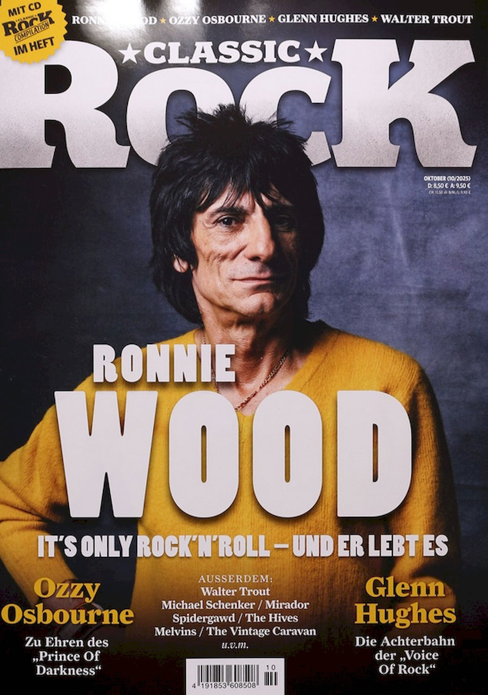 Classic Rock Magazine Germany 2025-10 #143 Ronnie Wood Ozzy Osbourne