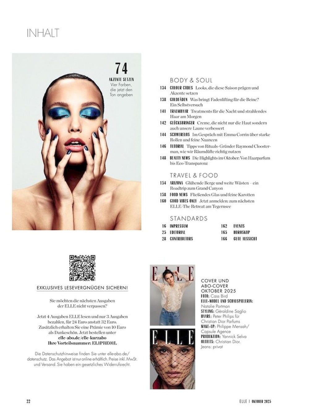 Elle Magazin Deutschland 2025-10 Natalie Portman