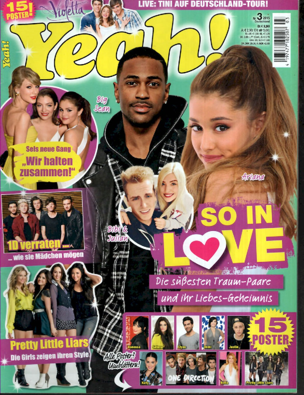 Yeah Magasin Tyskland 2015-03 – Ariana Grande Big Sean Bibi Julian – Originaludgave