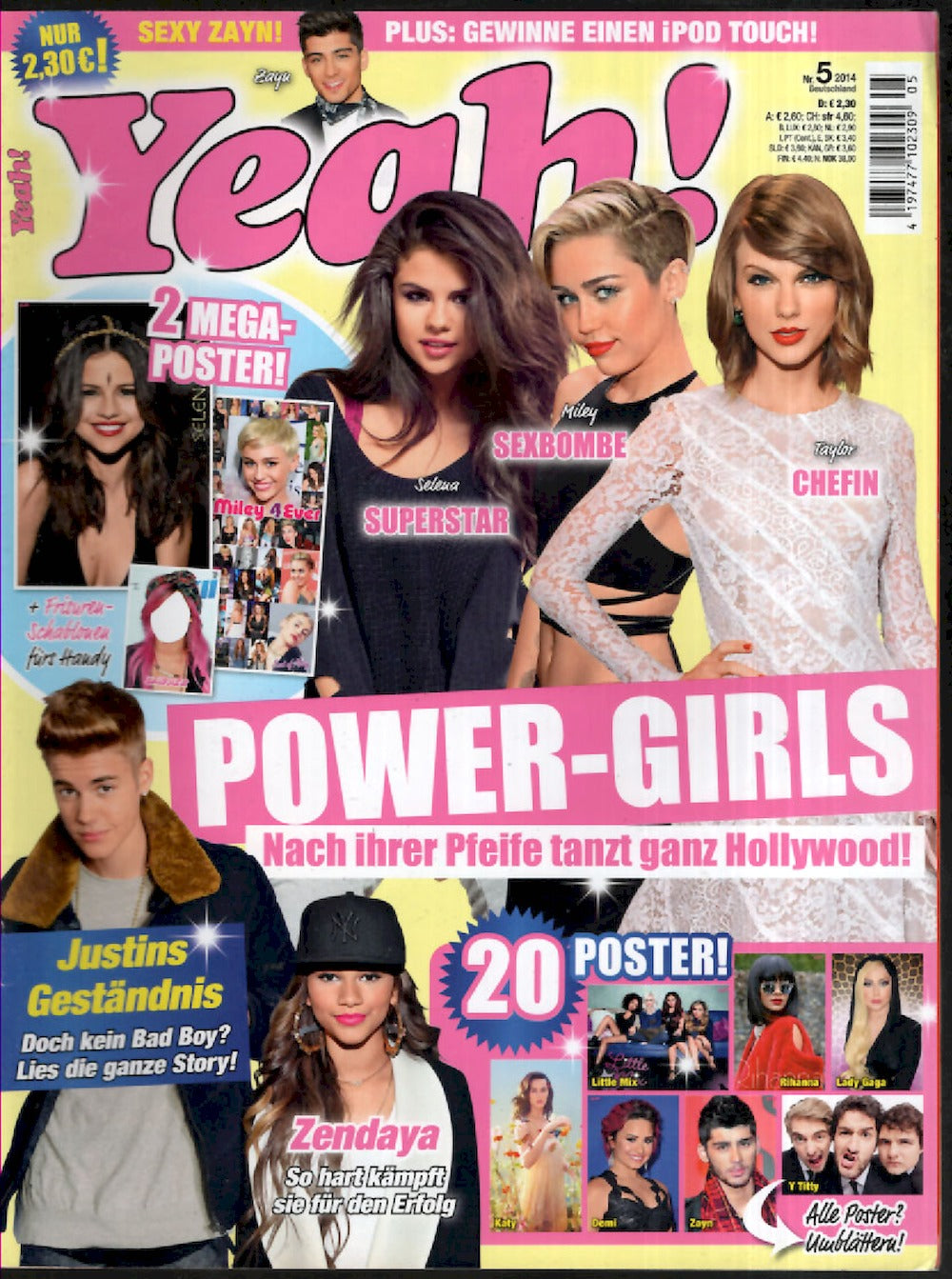 Yeah Magazin Deutschland 2014-09 Selena Gomez Demi Lovato Luke Hemmings