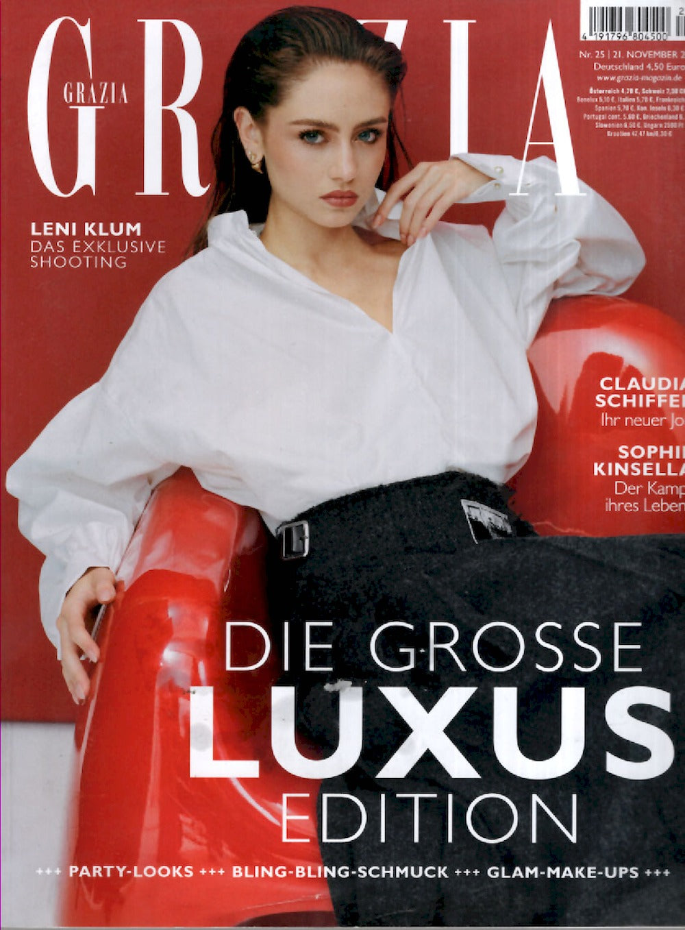 Grazia Tijdschrift Duitsland 2024-25 Leni Klum Claudia Schiffer ACCEPTABLE