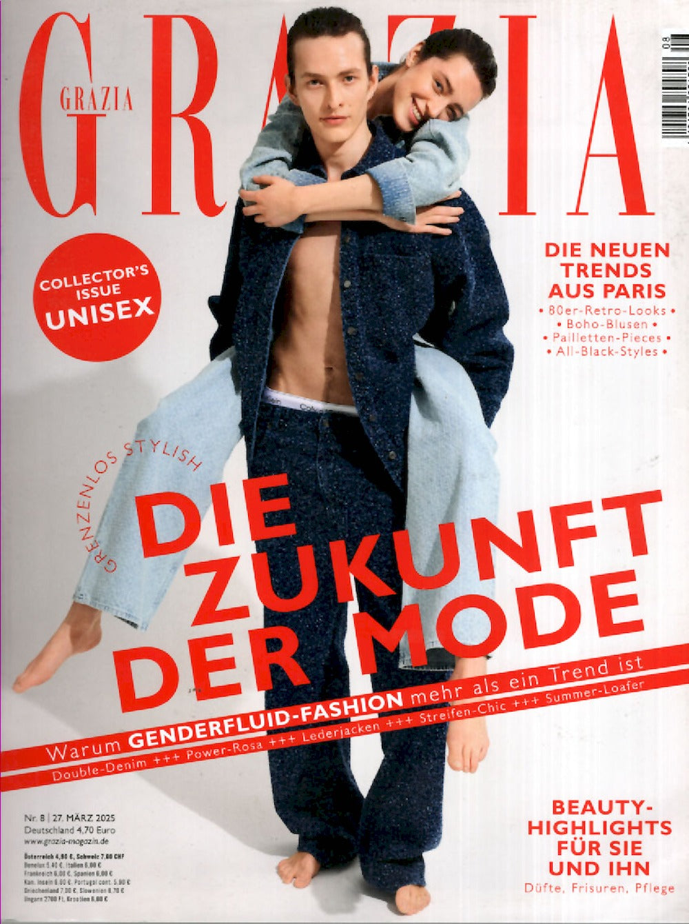Grazia Magazin Deutschland 2025-08 Cora Erik Liz Hurley Adrien Brody