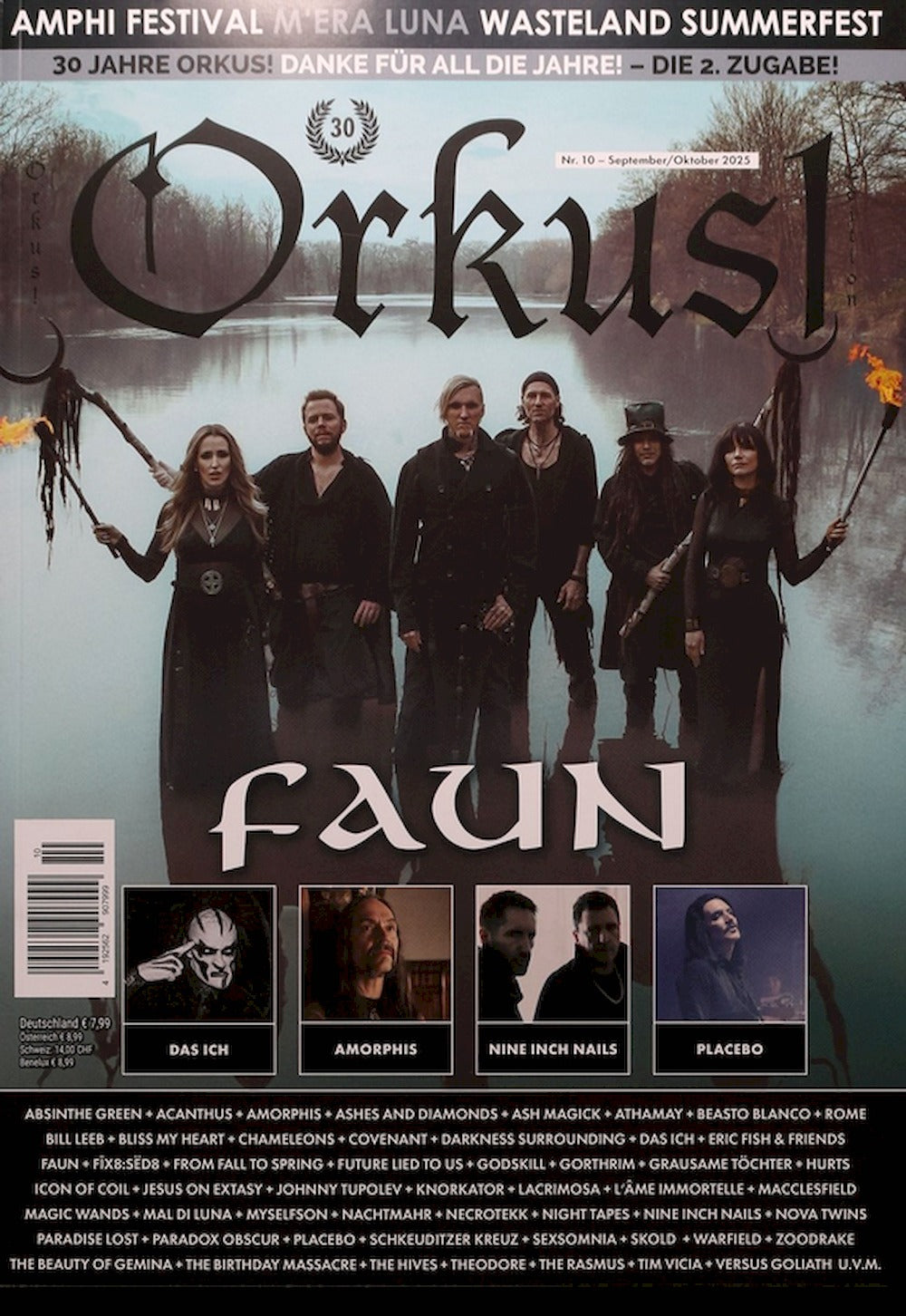 Orkus Revista Alemania 2025-09 – +10 Faun Amorphis Das Ich Nine Inch Nails – Edición original