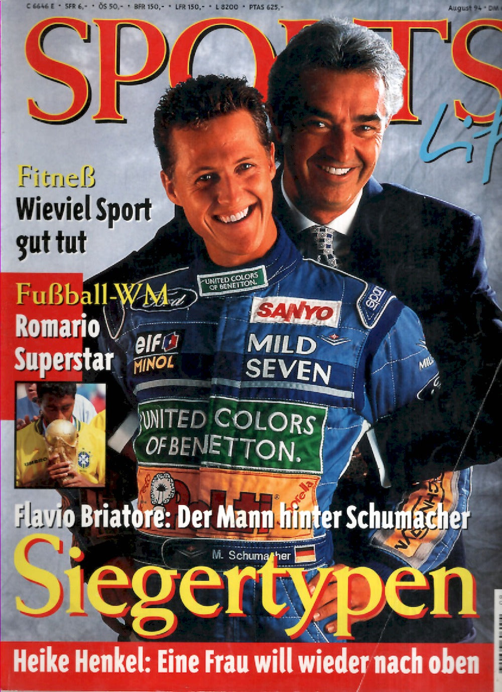 Sports Live Magazin Deutschland 1994-08 Michael Schumacher Flavio Briatore