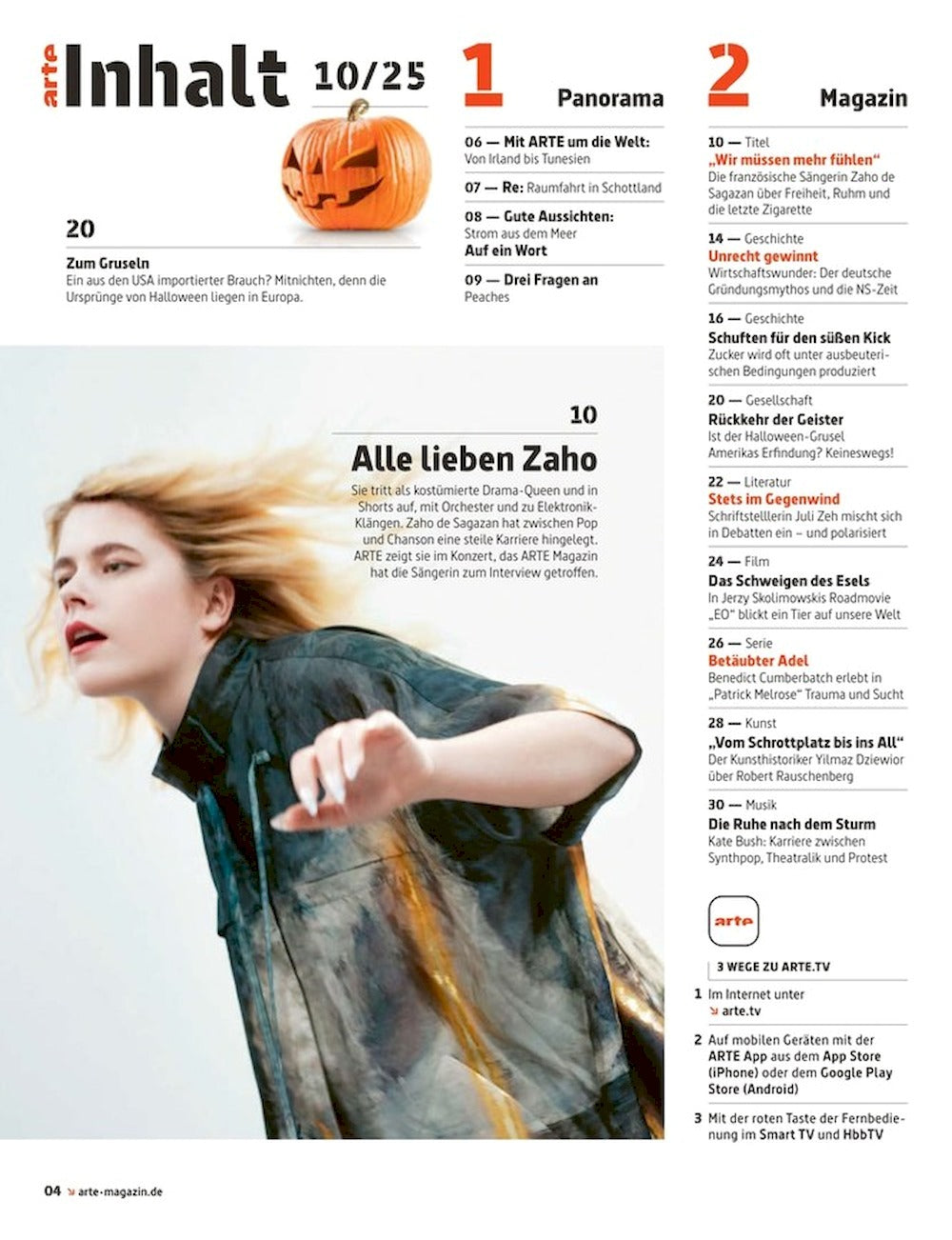 Arte Magazine Germany 2025-10 Zaho de Sagazan